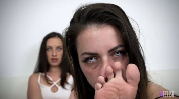 TMFetish – Ashlynn Taylor & Indica Fetish – Hot Brunette Models Made Foot Slaves POV Mesmerize Training with Dildo Footjob & Cumshot